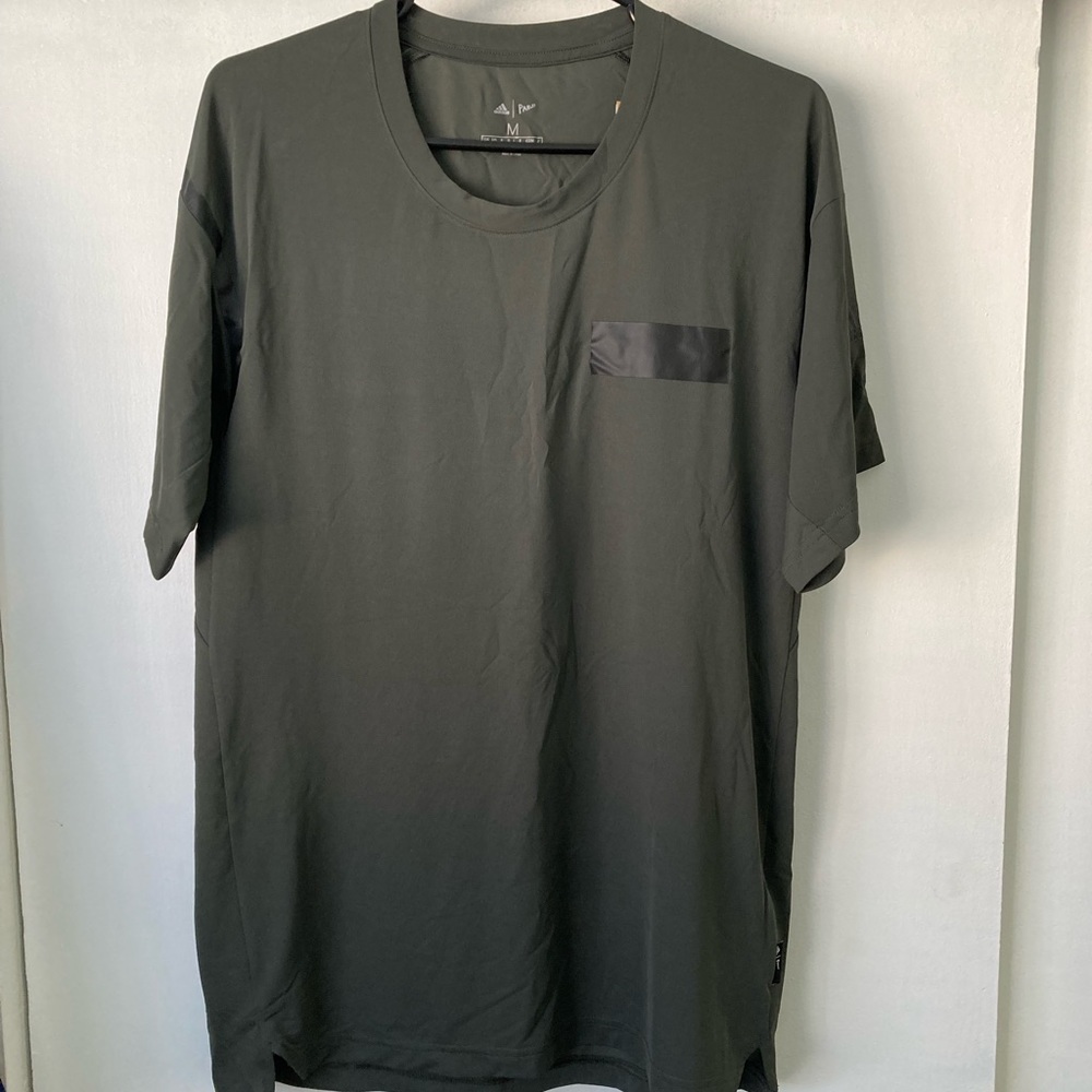 Adidas Olive Green Parley Shirt Size: L